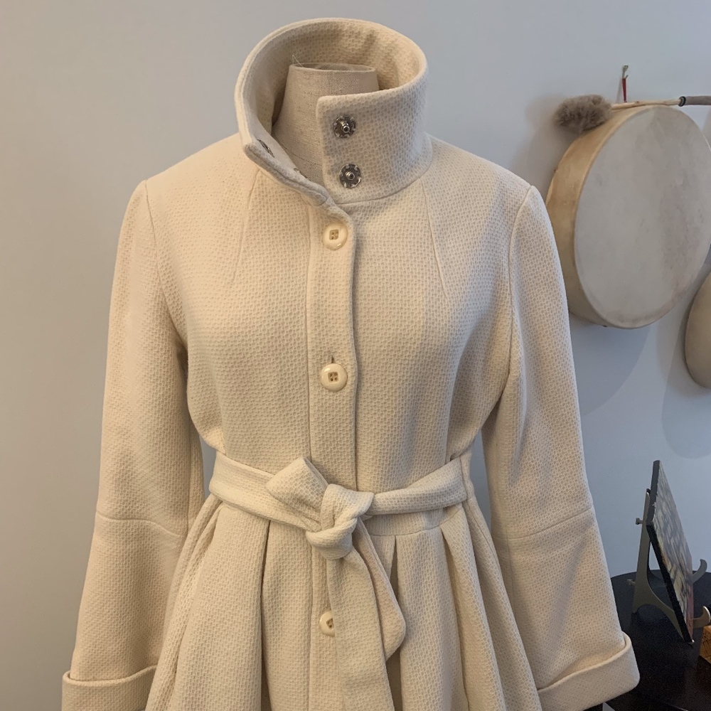 Designer winter dress coat